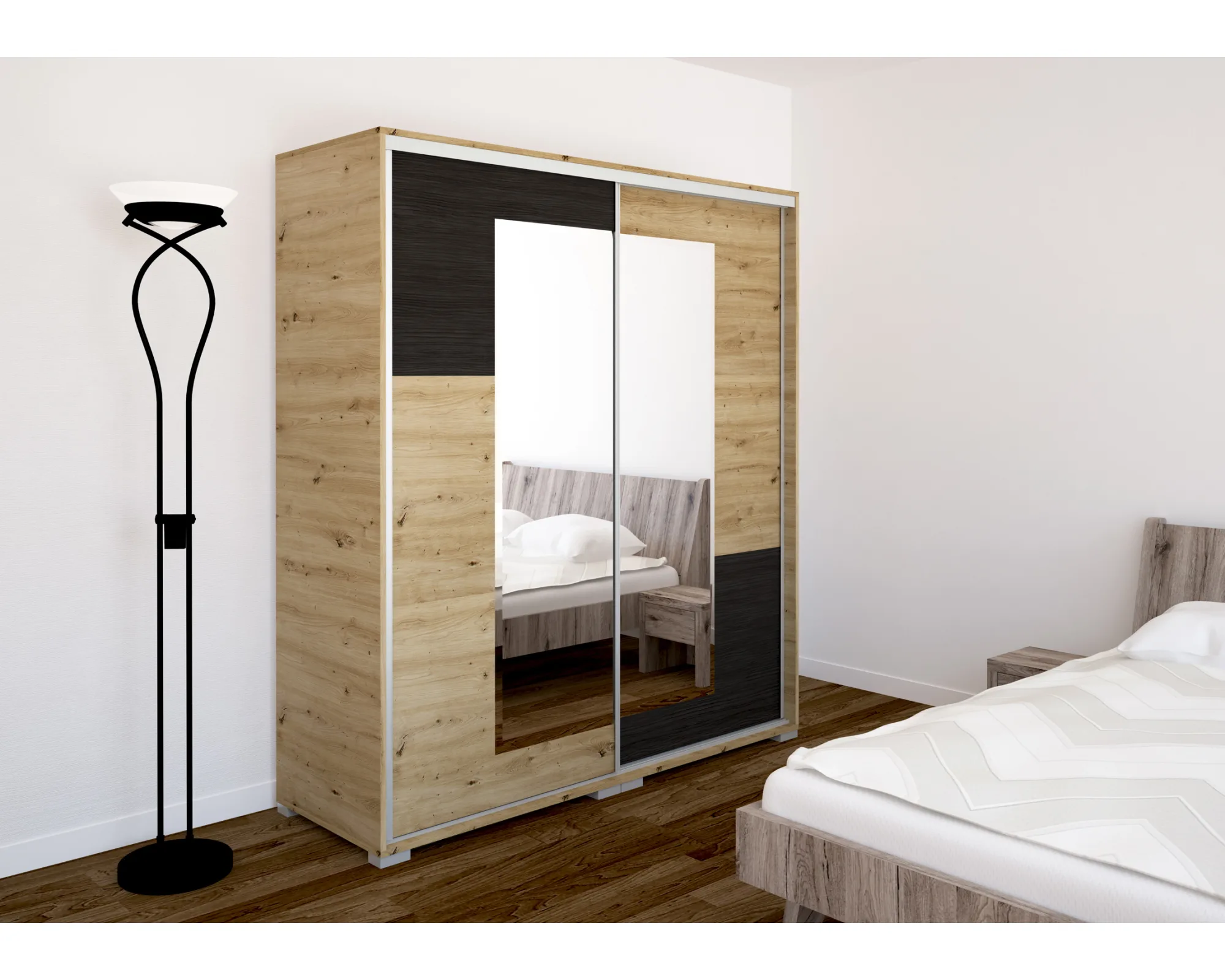 Neo tolóajtós gardróbszekrény - 140cm