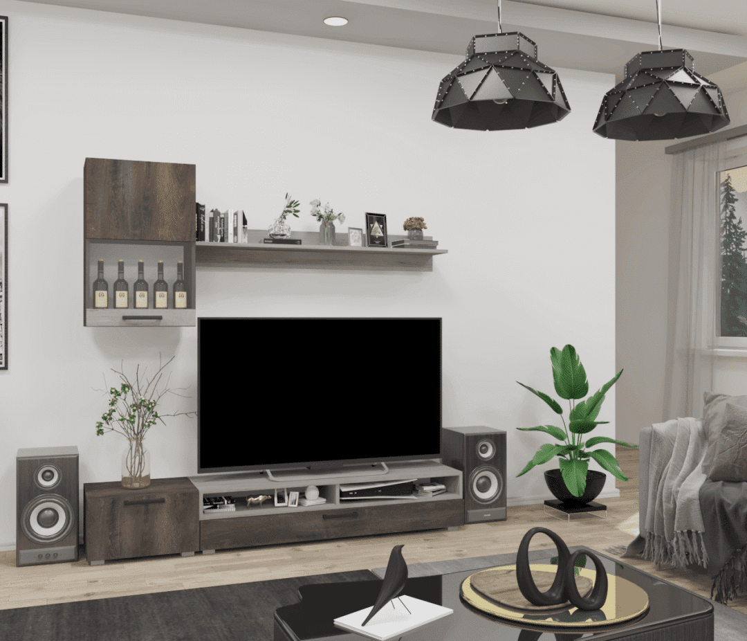 Corpus Nadin Nappali sor 188 cm Iszap tölgy-Ében tölgy