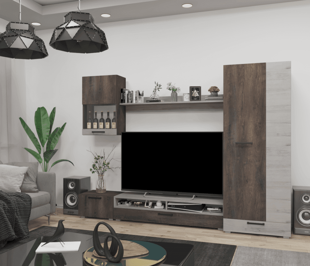 Corpus Nadin Nappali sor 258 cm Iszap tölgy-Ében tölgy