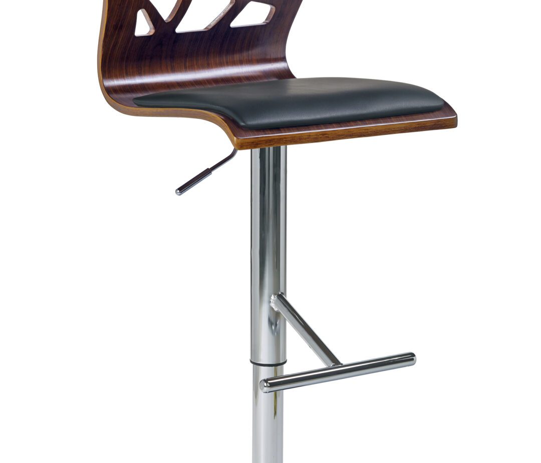 H34 bárszék, szín: dió/fekete