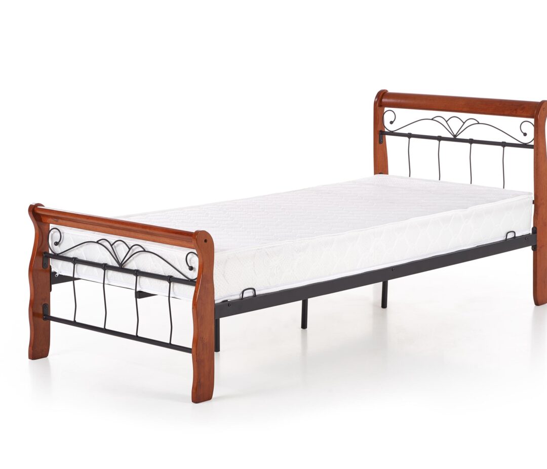 VERONICA 90 ágy, szín: ant. cseresznye/fekete