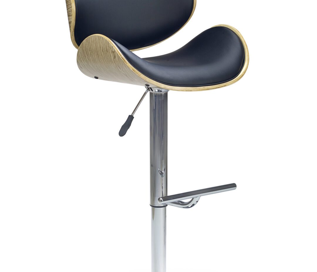 H44 bárszék, szín: tölgy/fekete