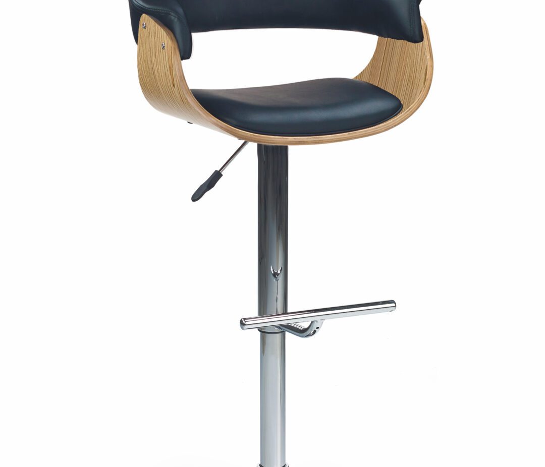 H45 bárszék, szín: tölgy/fekete