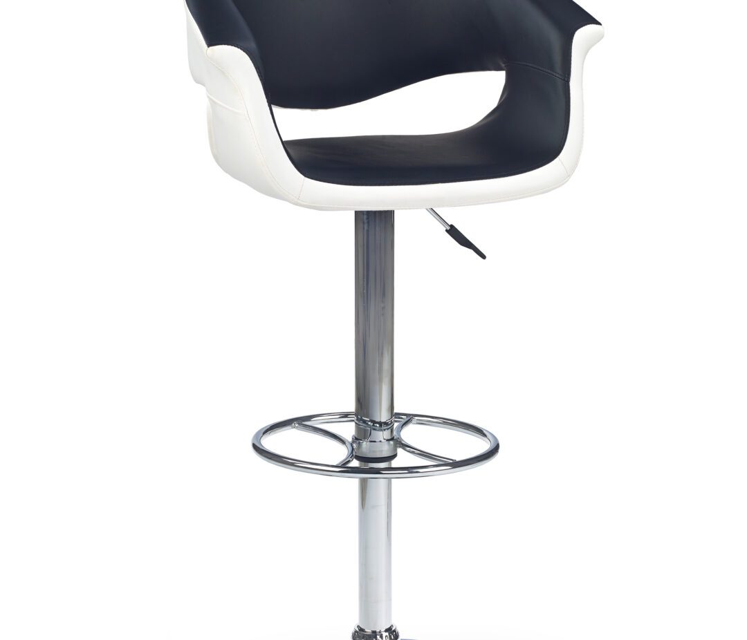 H46 bárszék, szín: fekete/fehér