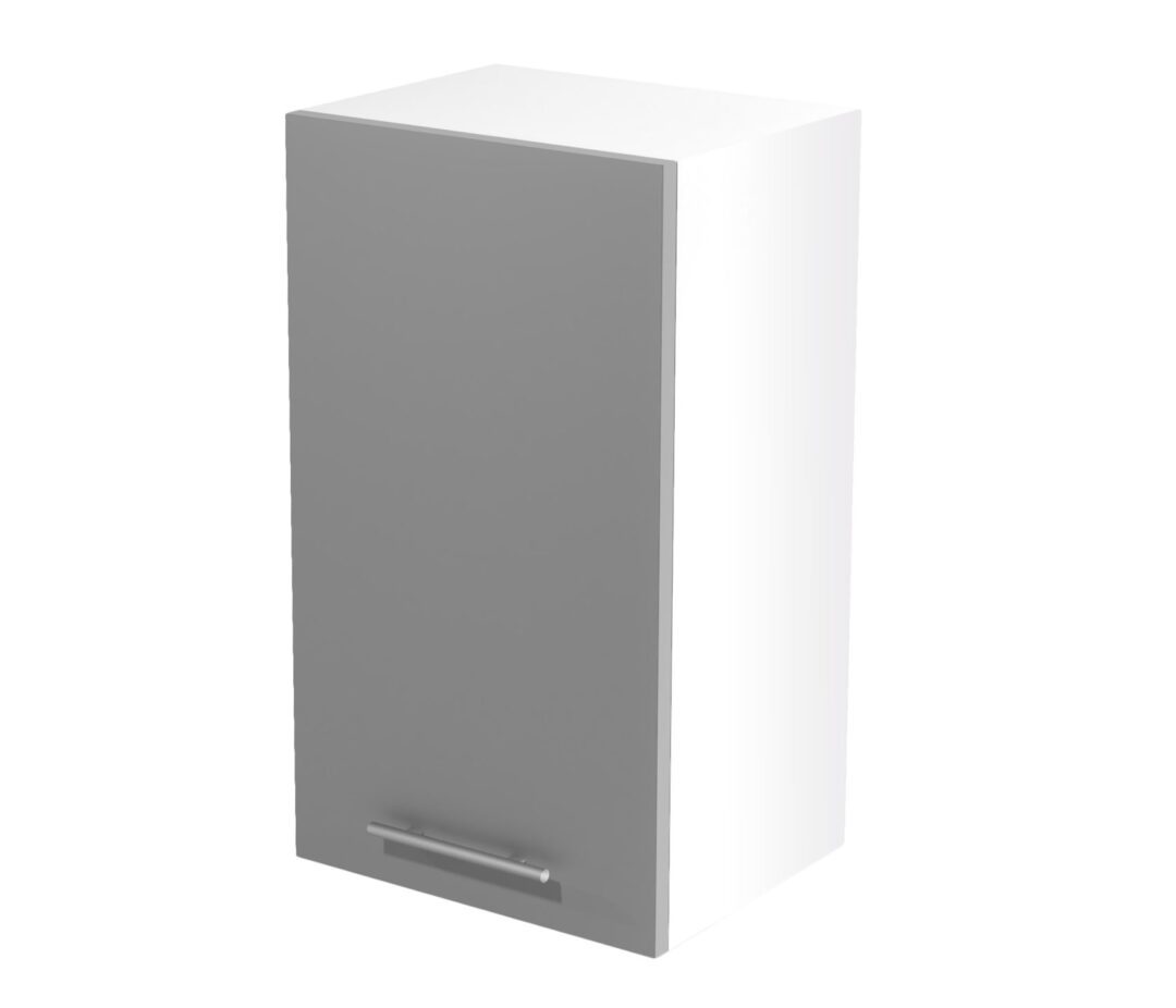 VENTO G-40/72 fali szekrény, szín: fehér/fényes világos szürke