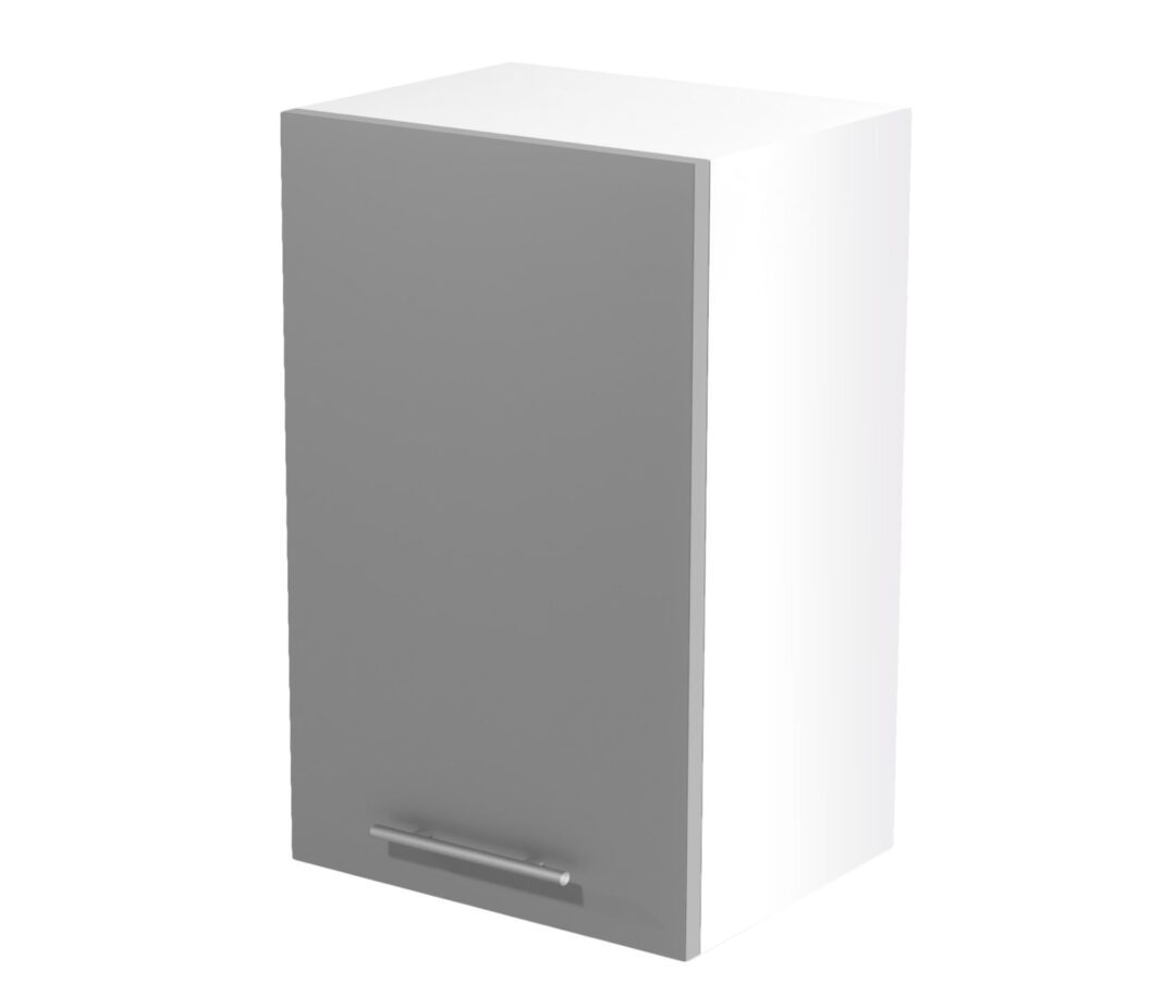 VENTO G-45/72 fali szekrény, szín: fehér/fényes világos szürke