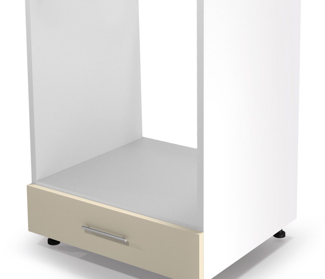 VENTO DP-60/82 alsó szekrény sütőnek, szín: fényes bézs/fehér