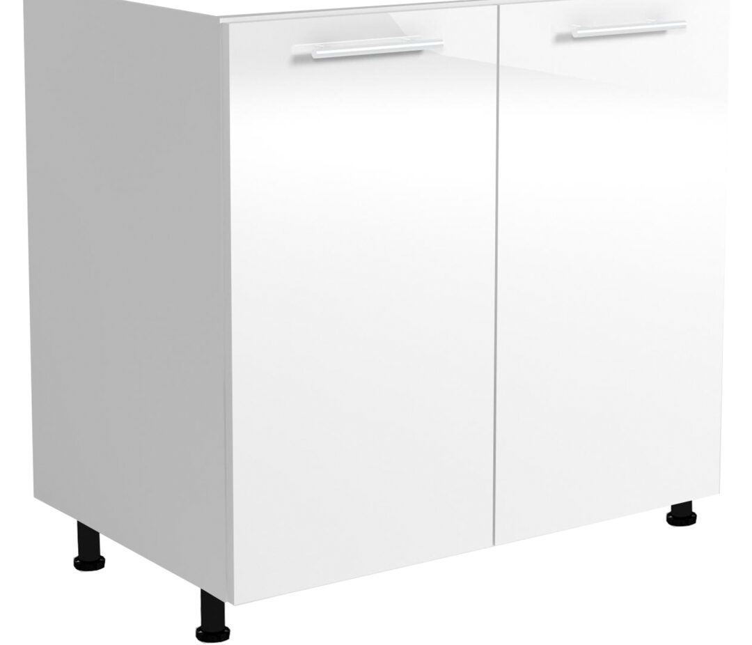 VENTO DK-80/82 mosogató szekrény, szín: fényes fehér/fehér