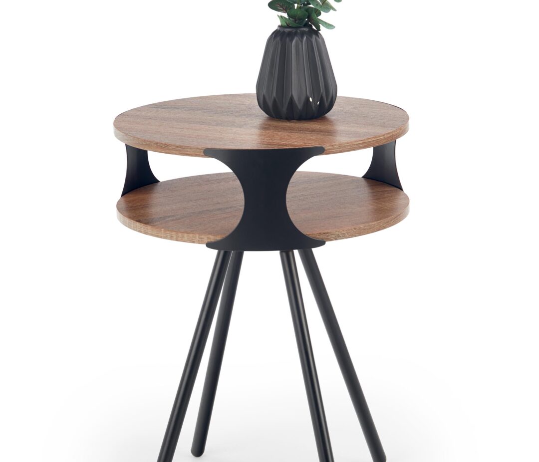 KIRBY dohányzóasztal, szín: sonoma tölgy/fekete