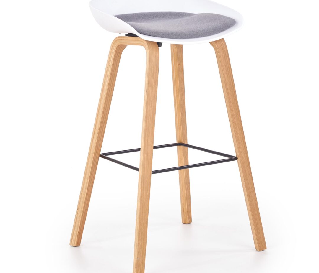 H86 bárszék, szín: szürke/fehér