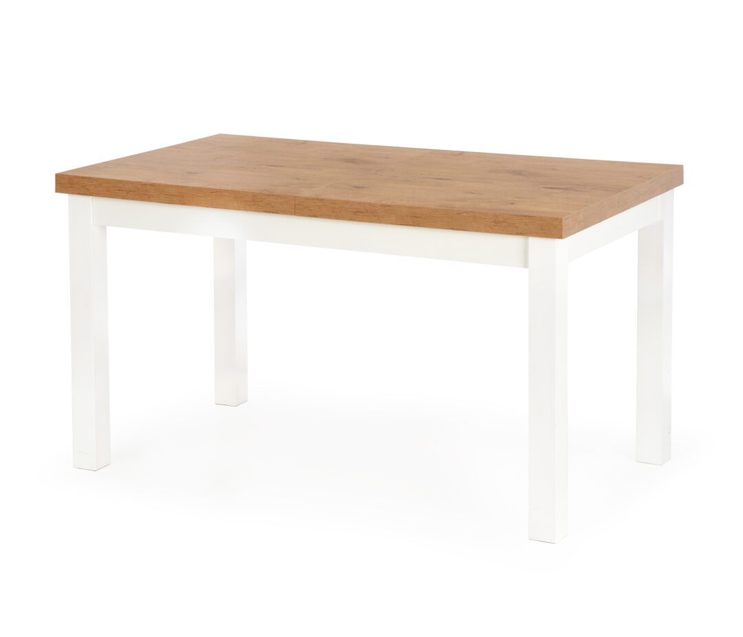 TIAGO bővíthető étkezőasztal, téglalap alakú, szín: tölgy/fehér