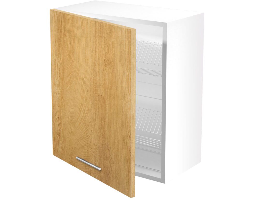 VENTO GC-60/72 fali szekrény csepegtetővel, szín: fehér/méz tölgy