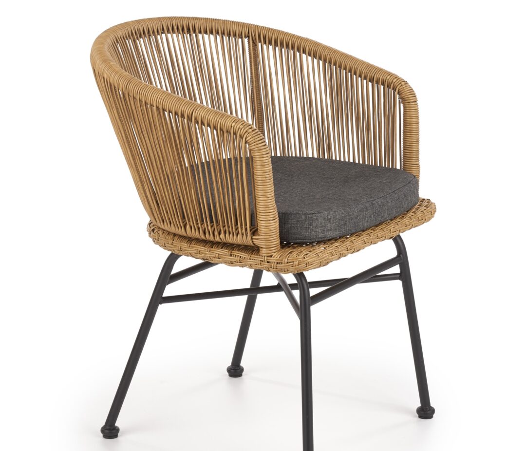 K400 szék, szín: fekete/natúr/szürke