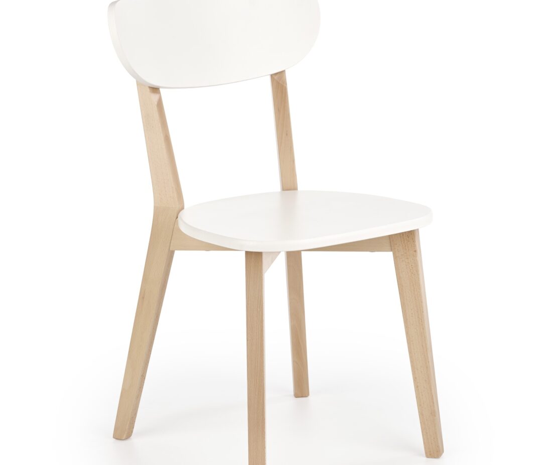 BUGGI szék, szín: fehér/természetes