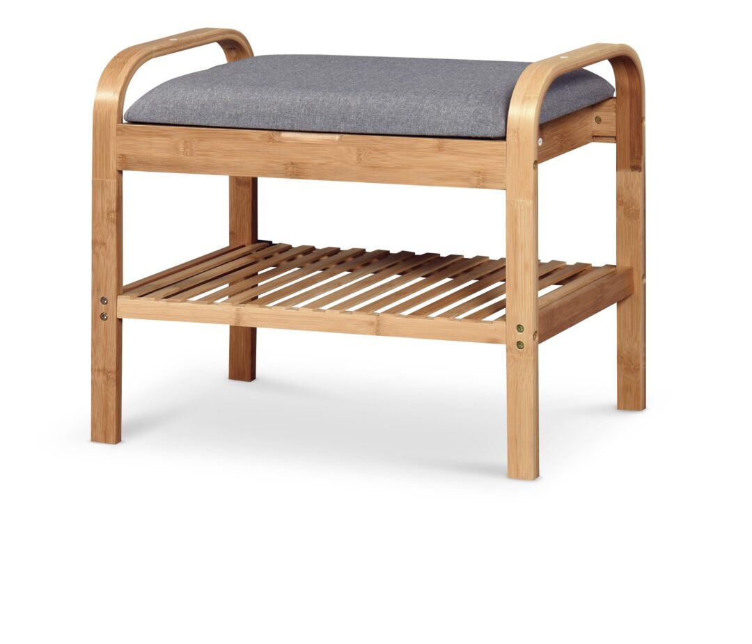 ST12 cipőtartó, szín: bambusz/szürke