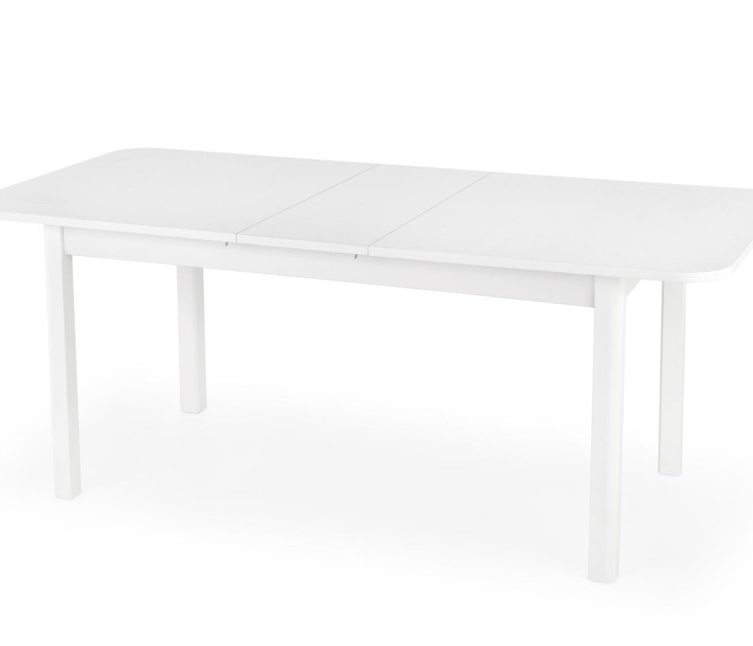 FLORIAN bővíthető étkezőasztal, téglalap alakú, szín: fehér
