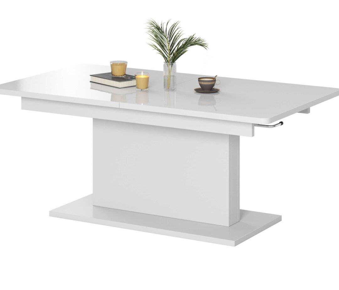 BUSETTI dohányzóasztal, szín: fehér