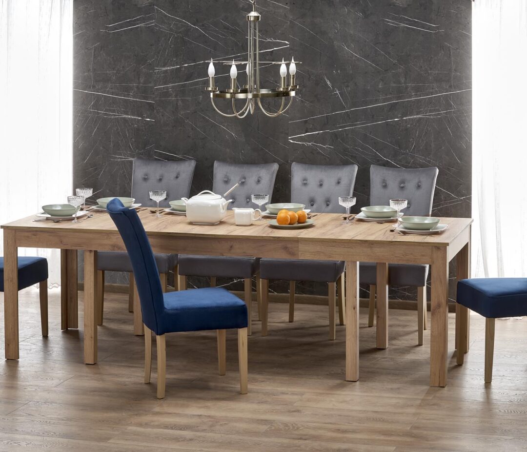 SEWERYN bővíthető étkezőasztal, téglalap alakú, szín: craft tölgy