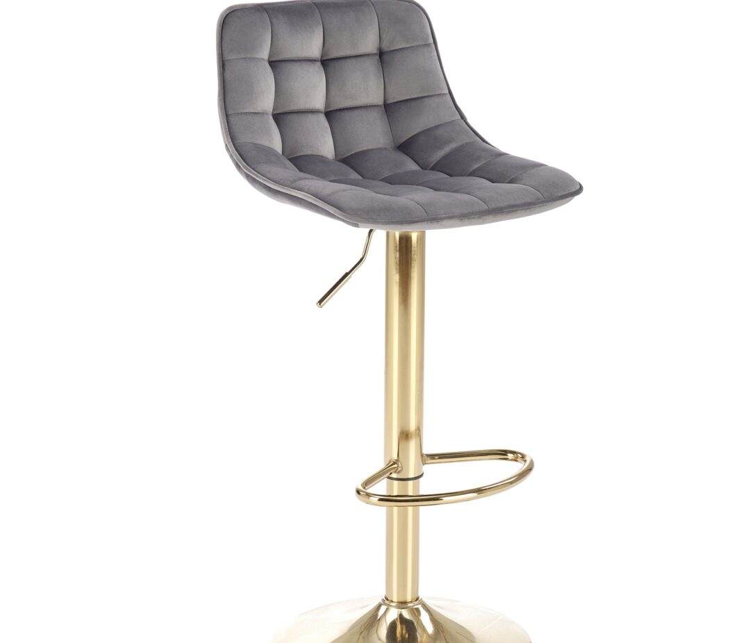 H120 bárszék, szín: szürke/arany