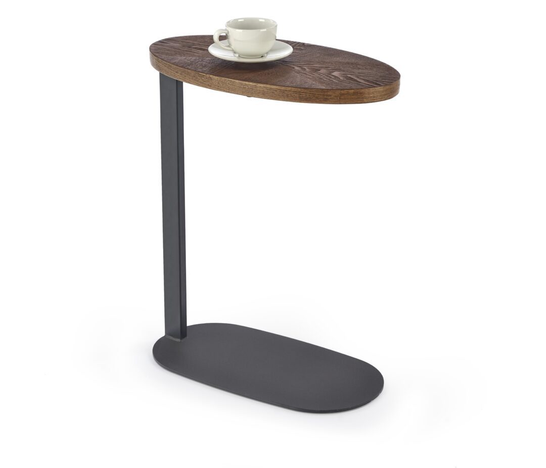 DELPHI dohányzóasztal, szín: dió/fekete