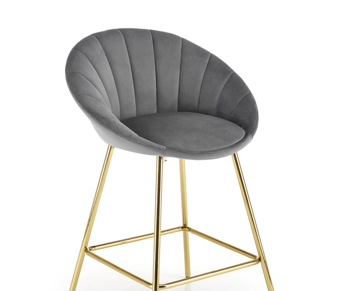 H112 bárszék, szín: szürke/arany