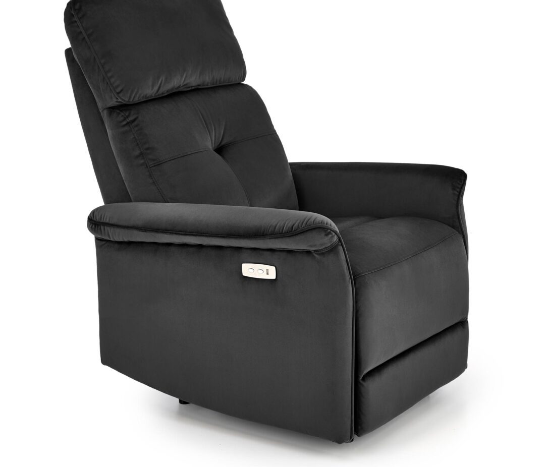 SEMIR elektromos relax fotel, szín: fekete