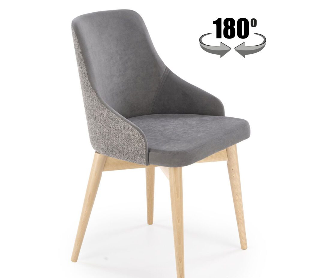 MALAGA forgatható szék, szín: szürke/bükk