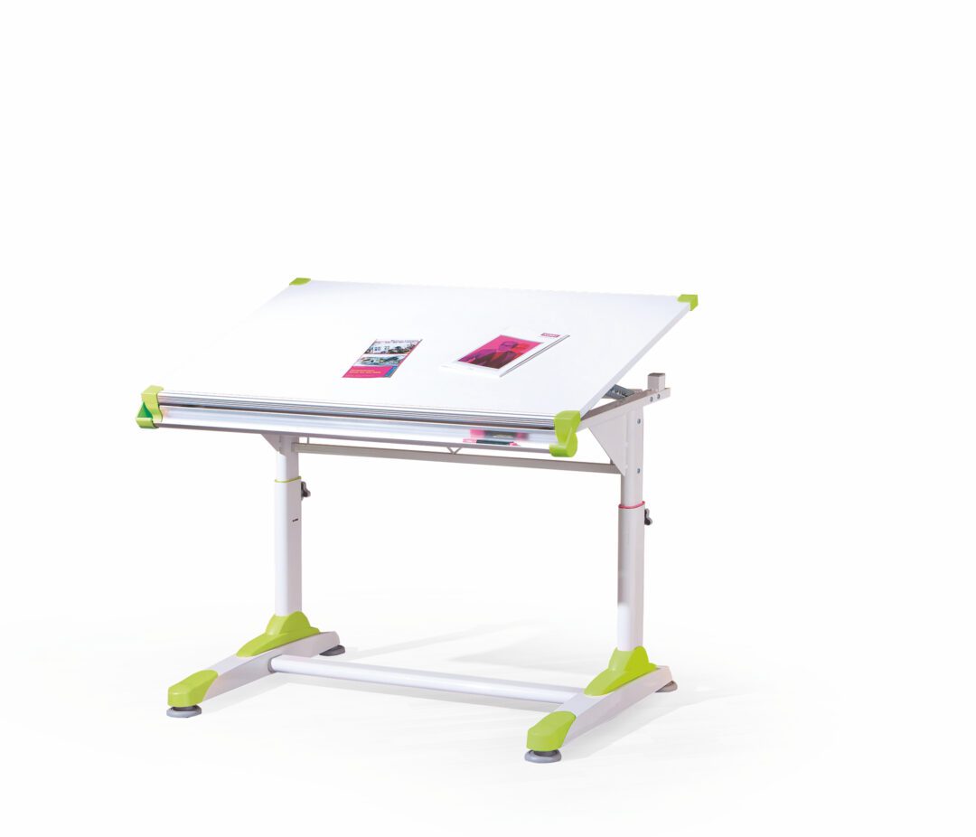 COLLORIDO íróasztal, szín: fehér/zöld/rózsaszín