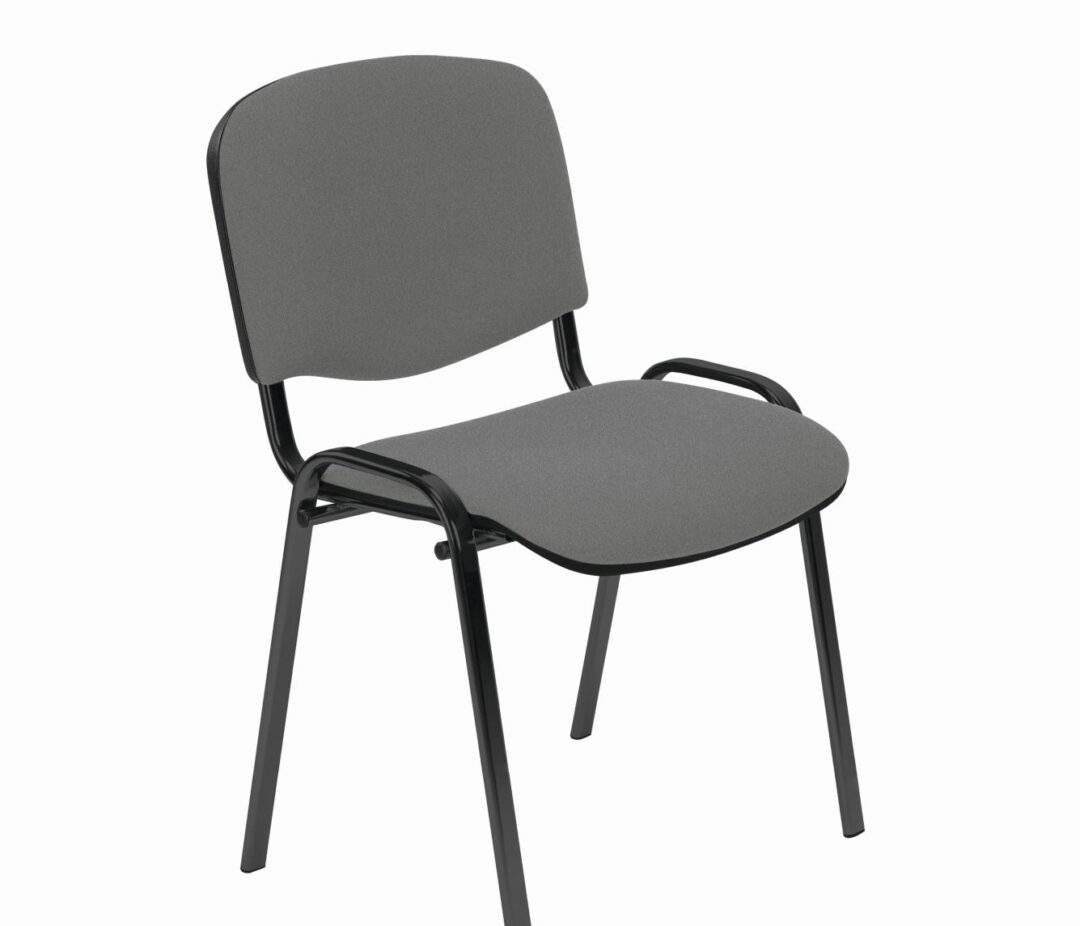 ISO C-73 szék - rakásolható, szín: fekete/szürke