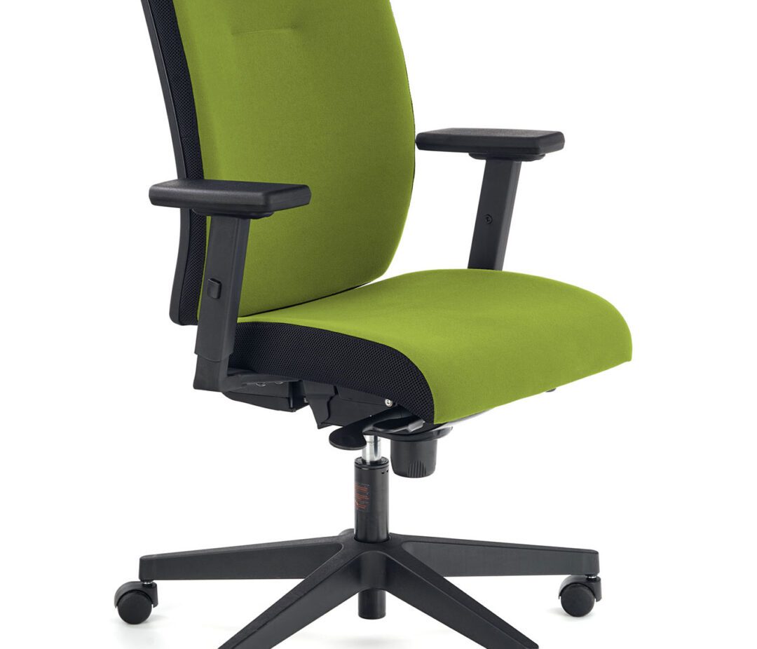 POP forgószék, szinkron mechanika, szín: zöld/fekete