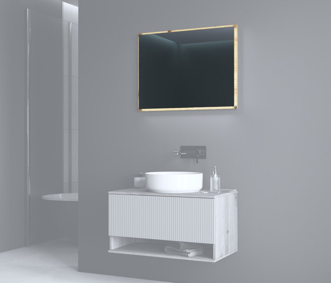 AVIOLA L-80 tükör, szín: artisan tölgy