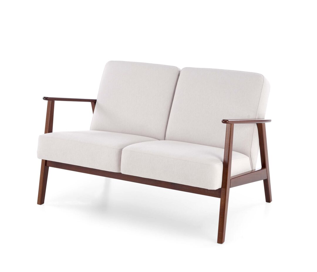 MILANO 2S ülőgarnitúra, szín: világos bézs/sötét dió