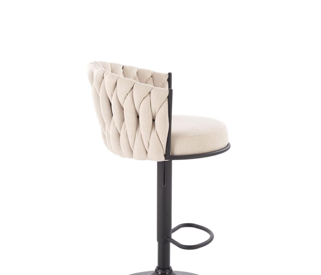 H125 bárszék, szín: fekete/bézs