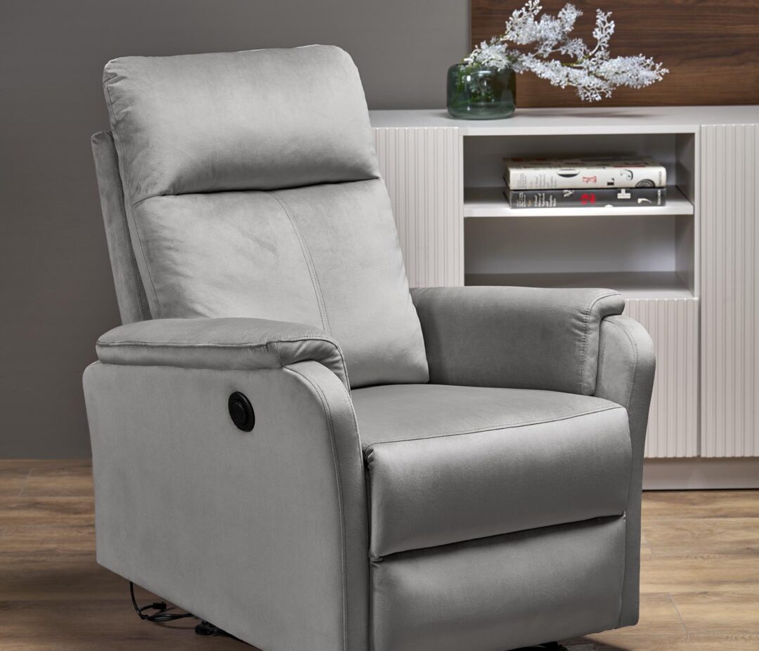 CROCUS elektromos relax fotel, szín: szürke