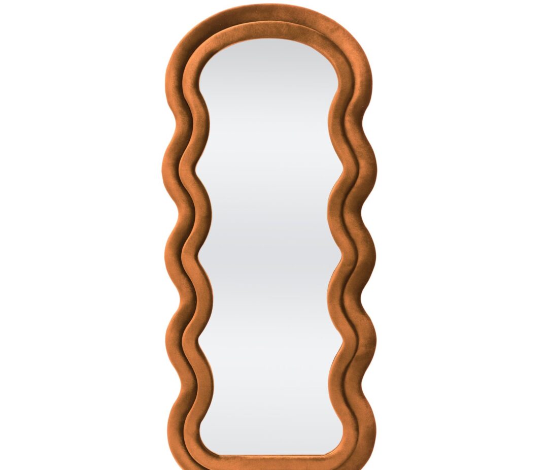 CONFETTO álló vagy fali tükör, szín: fahéj