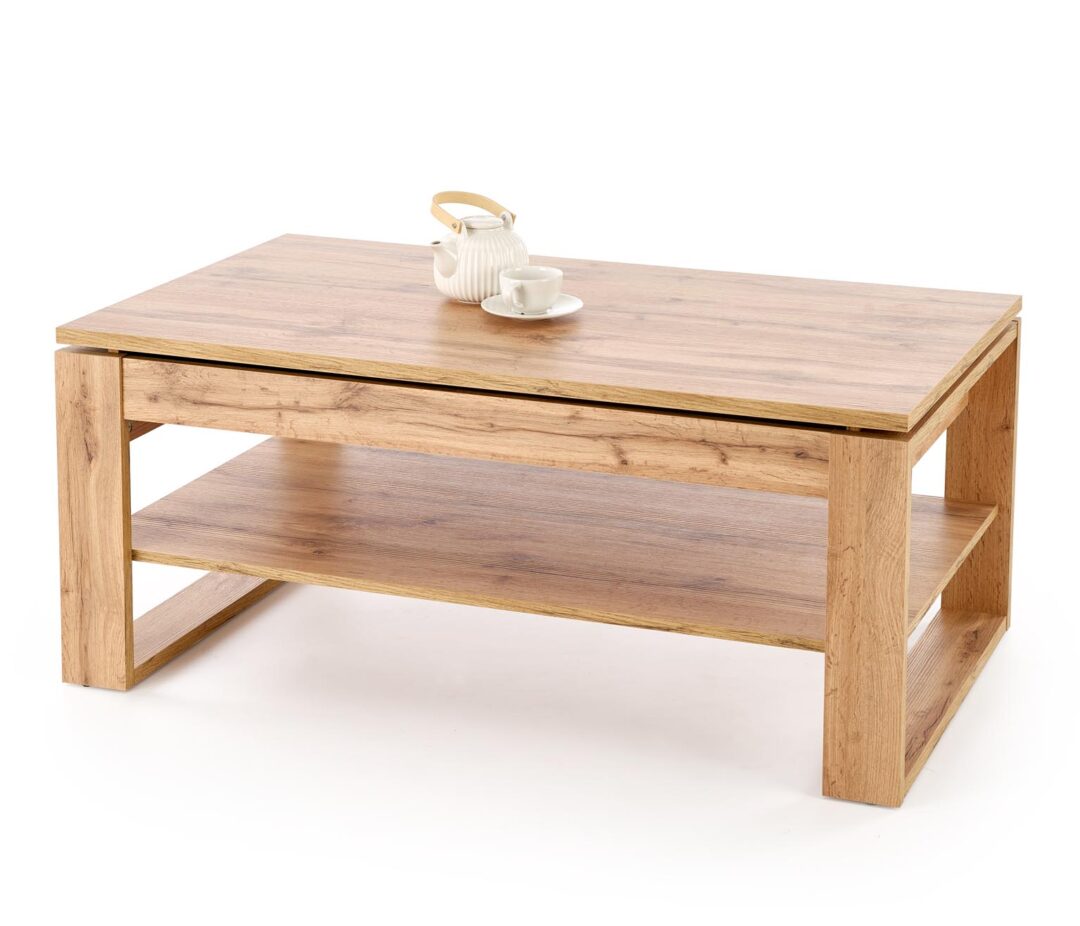 BETTY emelhető tetejű dohányzóasztal, szín: artisan tölgy