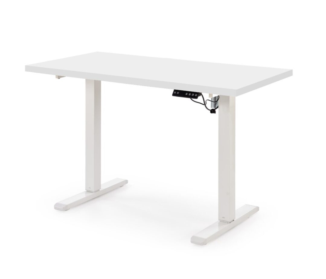 B54 állítható magasságú íróasztal, szín: fehér/fehér