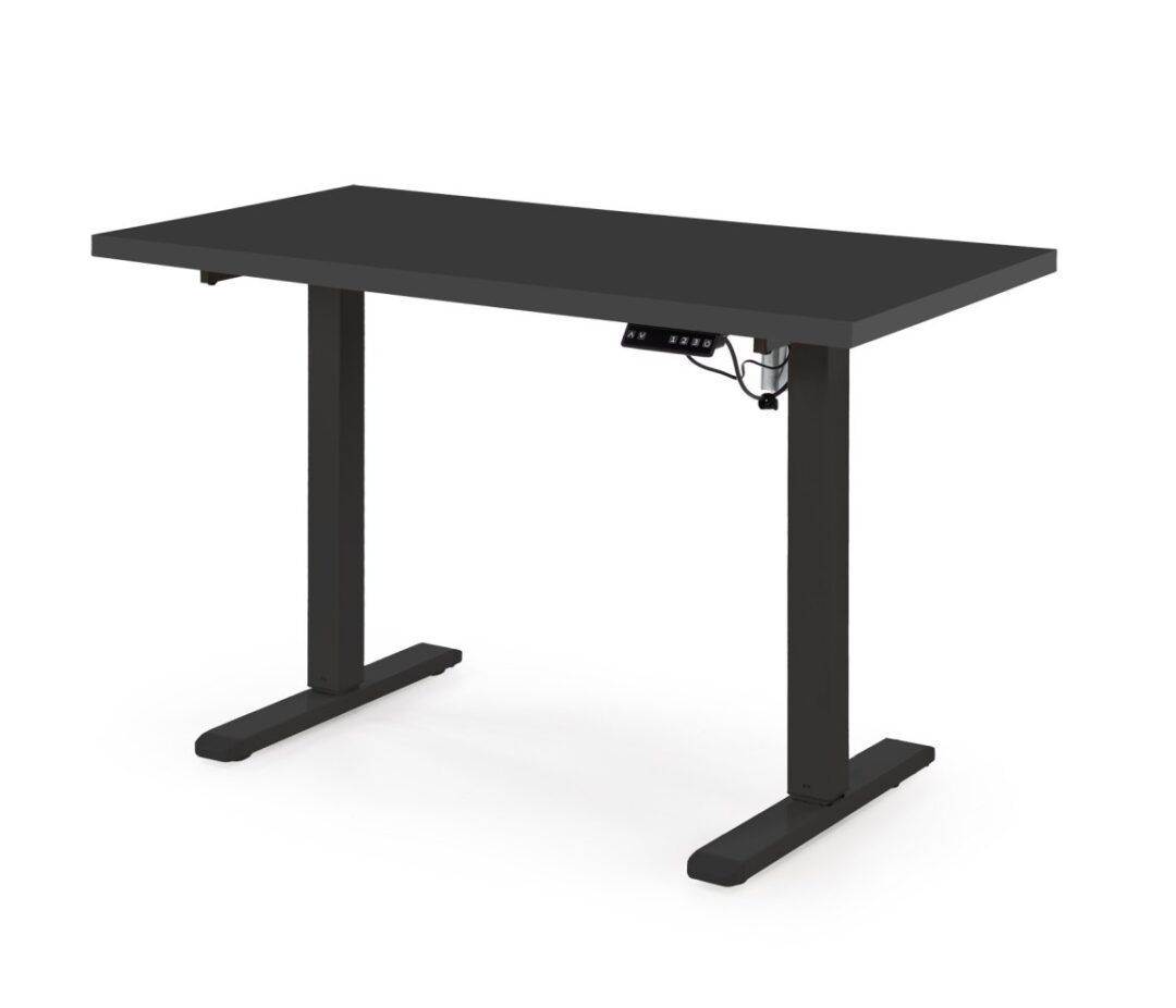B54 állítható magasságú íróasztal, szín: fekete/fekete