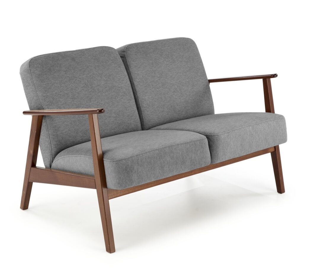 MILANO 2S kanapé, szín: szürke/sötét dió