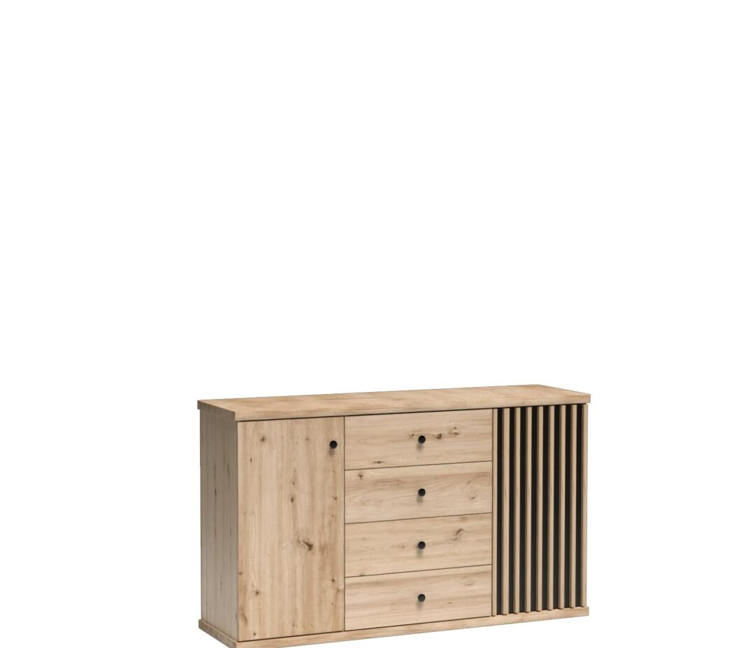 CALI C4 fiókos komód, szín: artisan tölgy